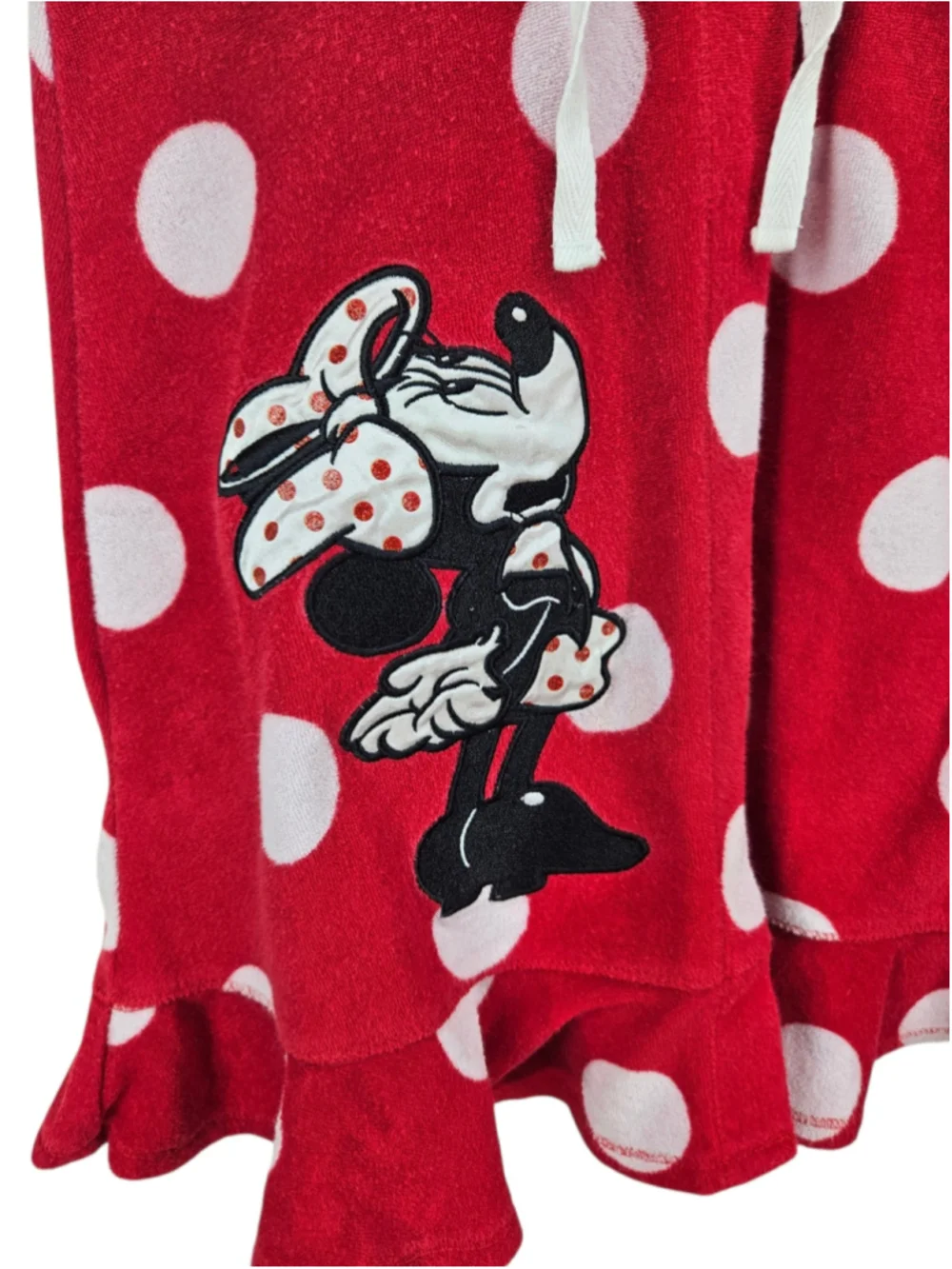 Disney Store Minnie Mouse Polka Dot Hooded Beach Cover Up Dress Girls 7/8